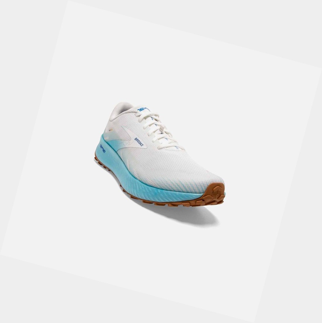 Zapatos Trail Brooks Catamount Hombre Blancas Azules | JVA675940