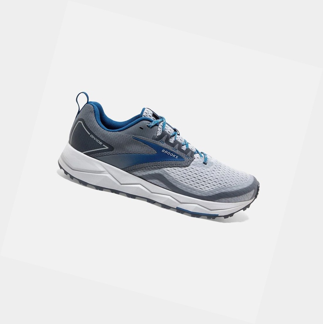 Zapatos Trail Brooks Divide 2 Hombre Gris Azules Oscuro | IOL916720