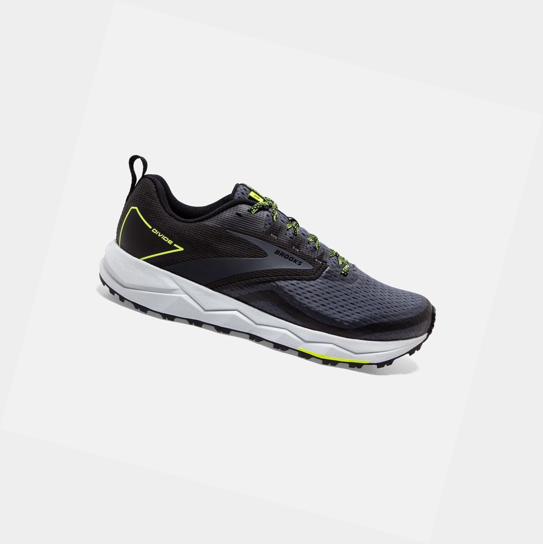 Zapatos Trail Brooks Divide 2 Hombre Negras | MLY321709