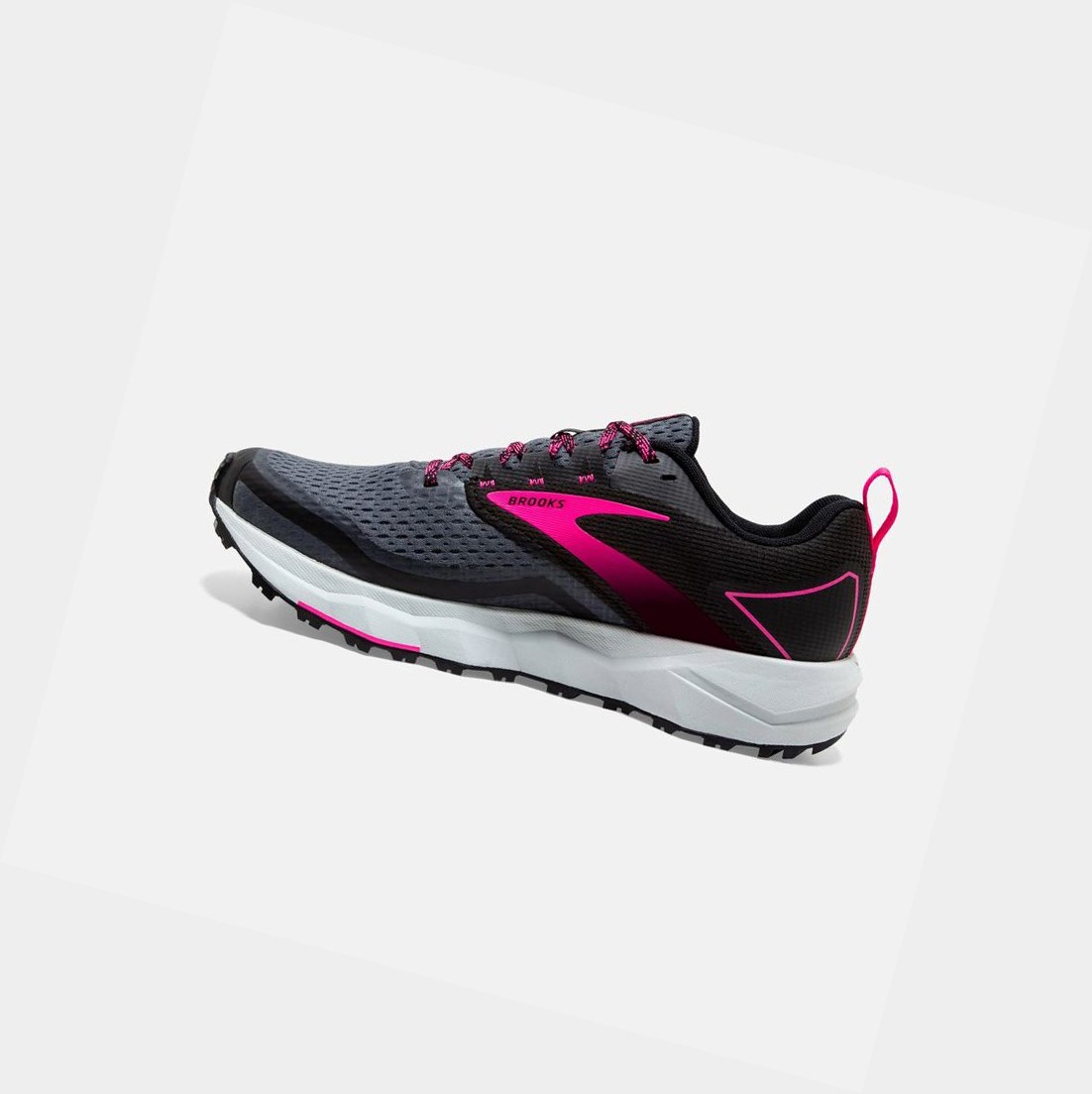 Zapatos Trail Brooks Divide 2 Mujer Negras Rosas | NUO176203