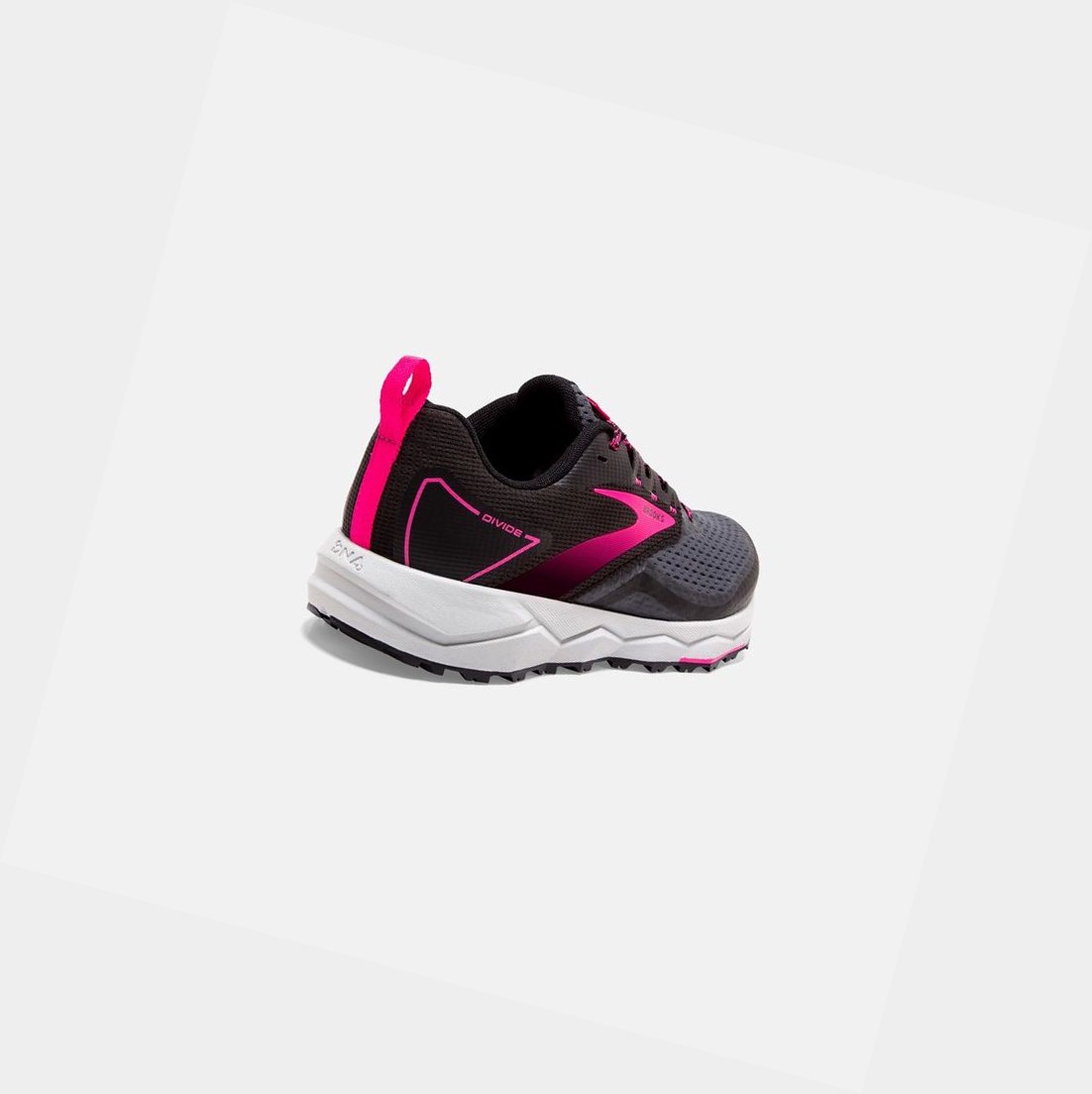 Zapatos Trail Brooks Divide 2 Mujer Negras Rosas | NUO176203